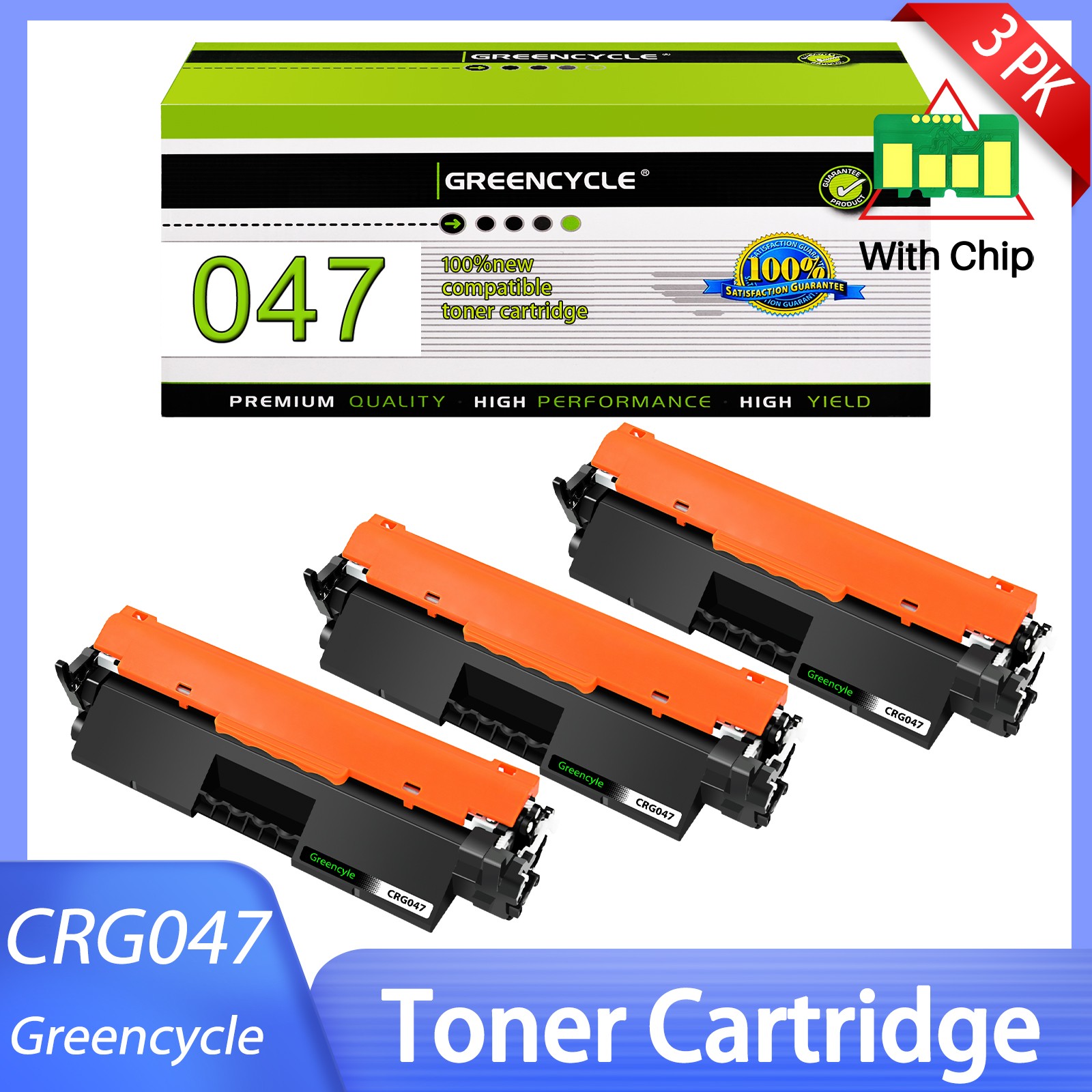 CRG047 Toner Cartridge Compatible for Canon imageCLASS MF110 LBP110 MF112 X3