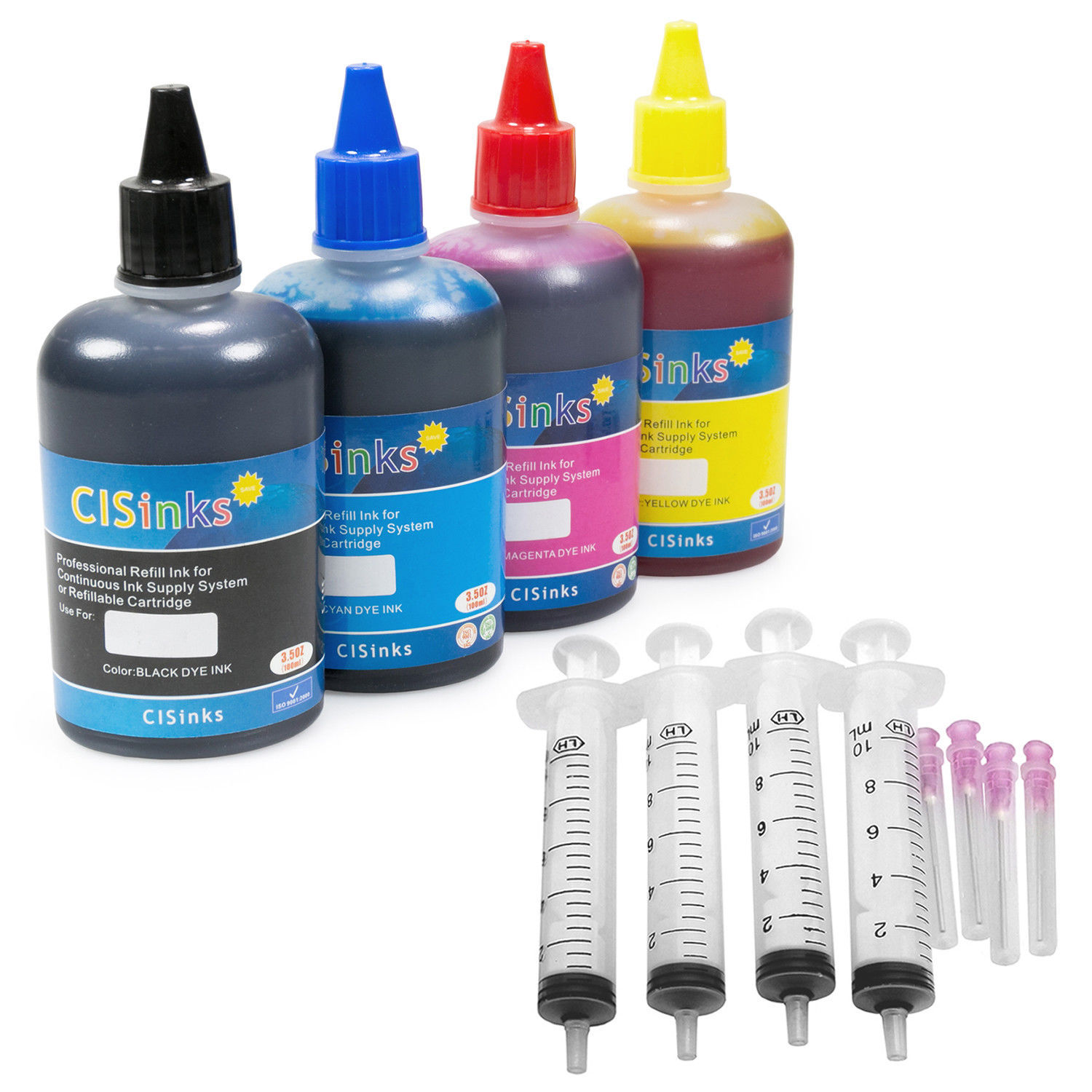 400ml Refill Ink Bottles For Epson Expression XP-440, XP-446, XP-430 w/ Syringes
