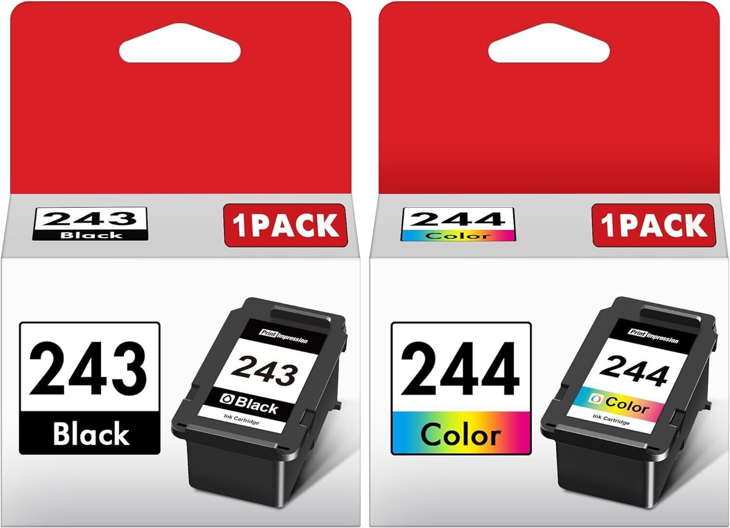 PG-243XL CL-244XL Ink Cartridge for Canon 243 244 MG2950 MG2520 MG2525 MX490 Lot