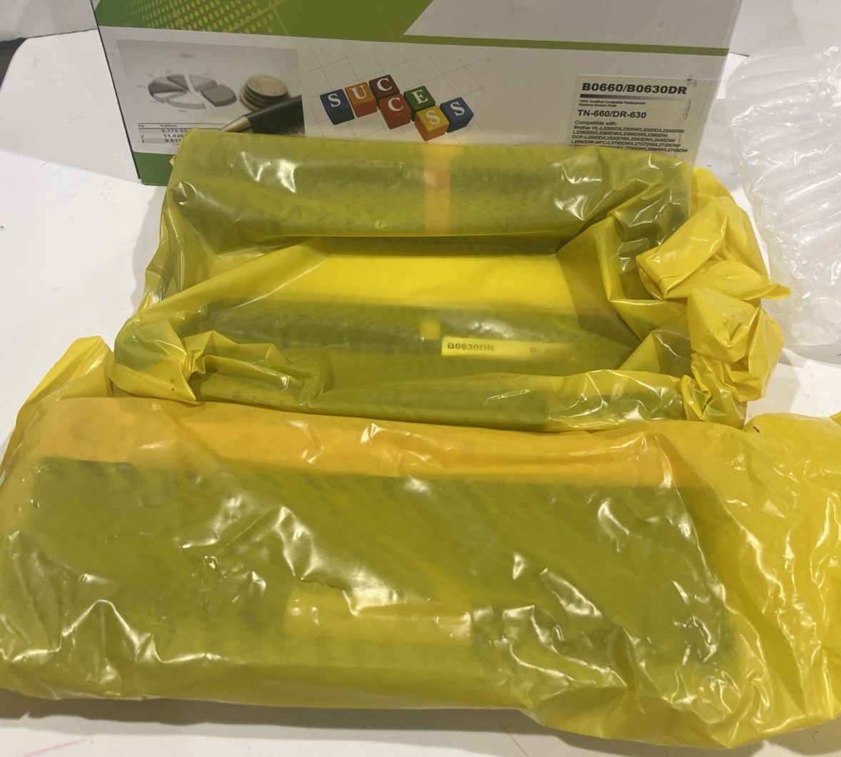DR630 Drum Unit & TN-660 Toner For Brother HL-L2320D HL-L2340DW L2360DW L2380DW