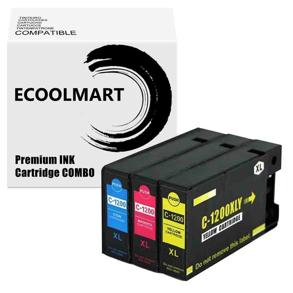3 CMY Ink Cartridge for PGI1200XL PGI-1200XL MAXIFY MB2320 MB2120 MB2720 MB2020