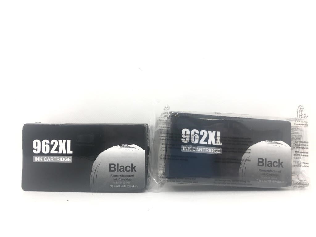 2PK 962XL Black Ink Cartridges for HP expire 12/2026