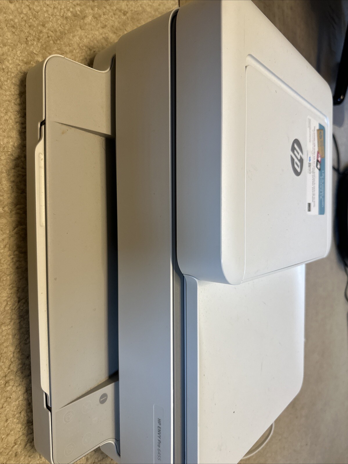 HP ENVY 6455e Wireless Color Inkjet All-in-One Printer – White (223R1A#B1H)