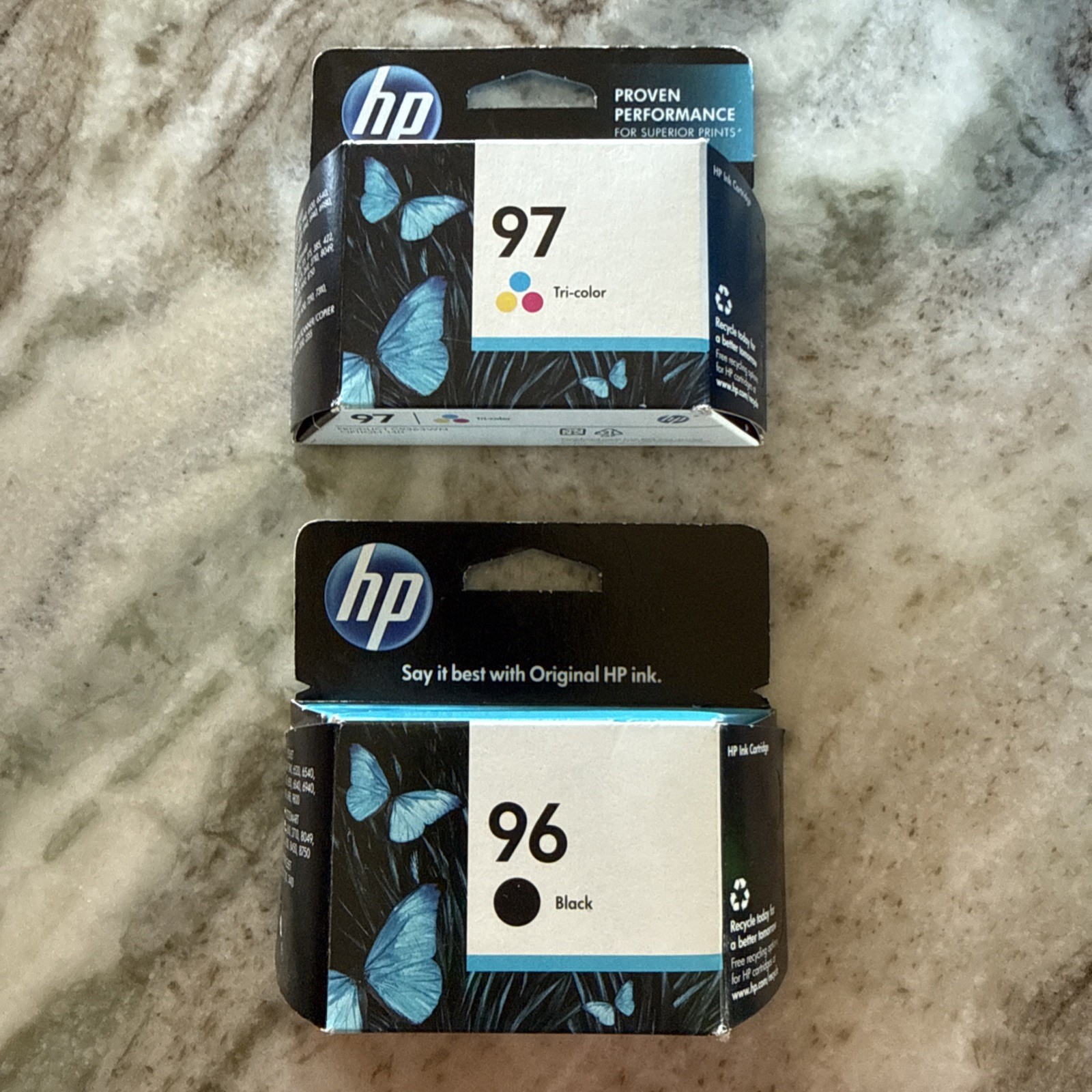 HP 96 & HP 97 Black & Color Ink Cartridges