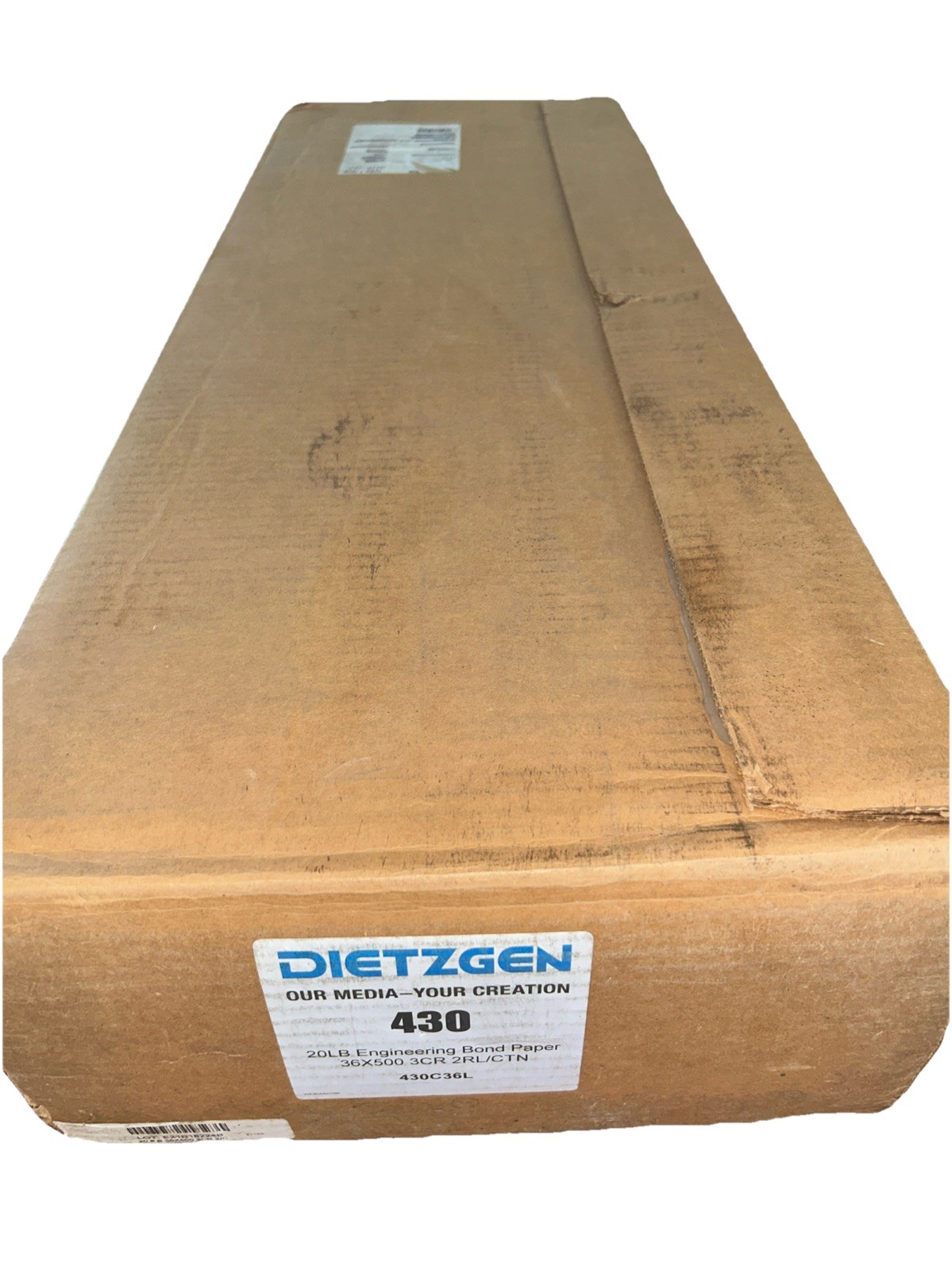 Dietzgen 430 20lb Engineering Bond 36″ x 500′ – 2 Rolls [430C36L] – FREE Shippin