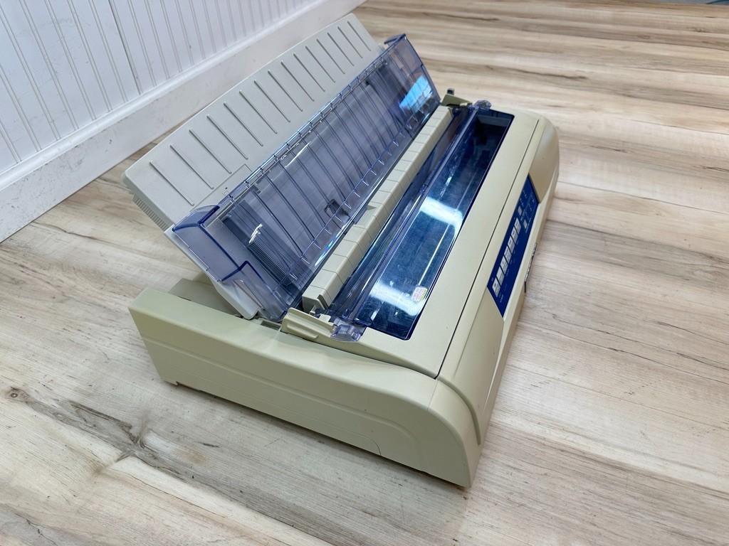 Okidata ML 421 MICROLINE wide format 9-Pin Printer OKI *No power cord*