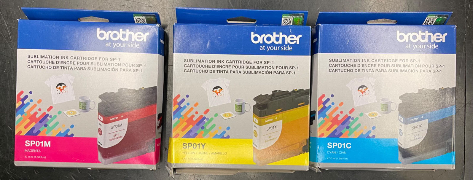 Brother Magneta, Yellow, Cyan Lot 2023