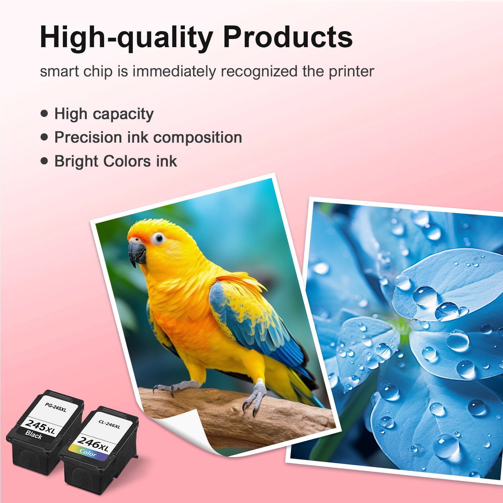 PG-245XL CL-246XL Ink Cartridge for Canon PIXMA MG2520 MG2522 TS3122 MX490 MX492