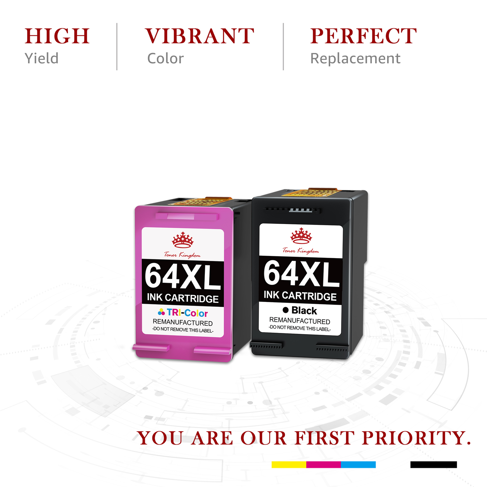 64XL Ink Cartridges for HP envy photo 7855 7155 7858 6255 7800 7164 6255 Combos