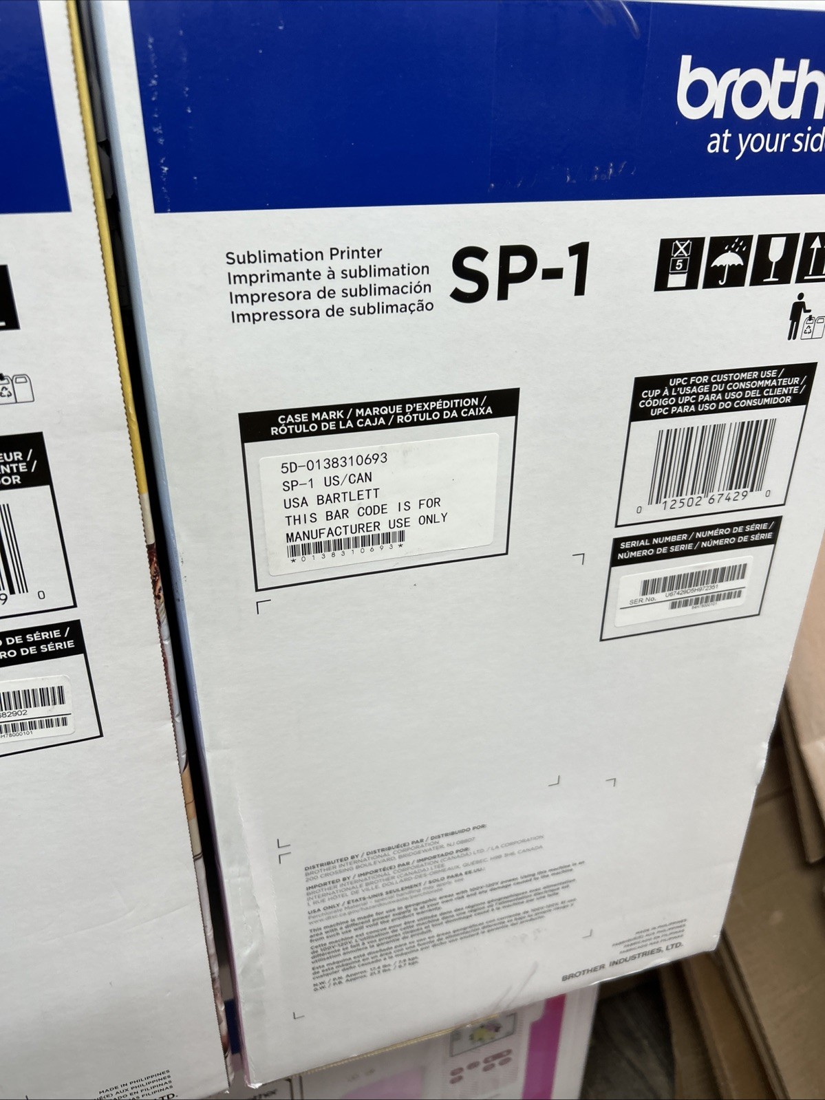 Brother SP1 High-Quality Wireless Sublimation Printer with Paper & Full-Size Ink