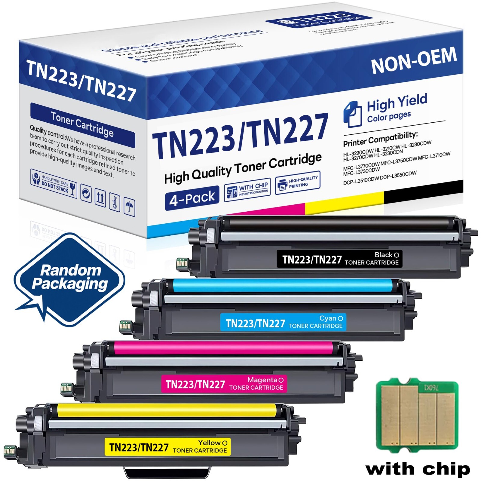 TN227 TN223 Toner High Yield For Brother MFC-L3770CDW HL-L3270CDW HL-L3290CDW