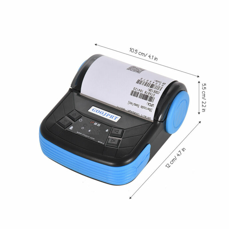 GOOJPRT Wireless BT 80mm POS ESC Thermal Label Bluetooth Receipt Printer