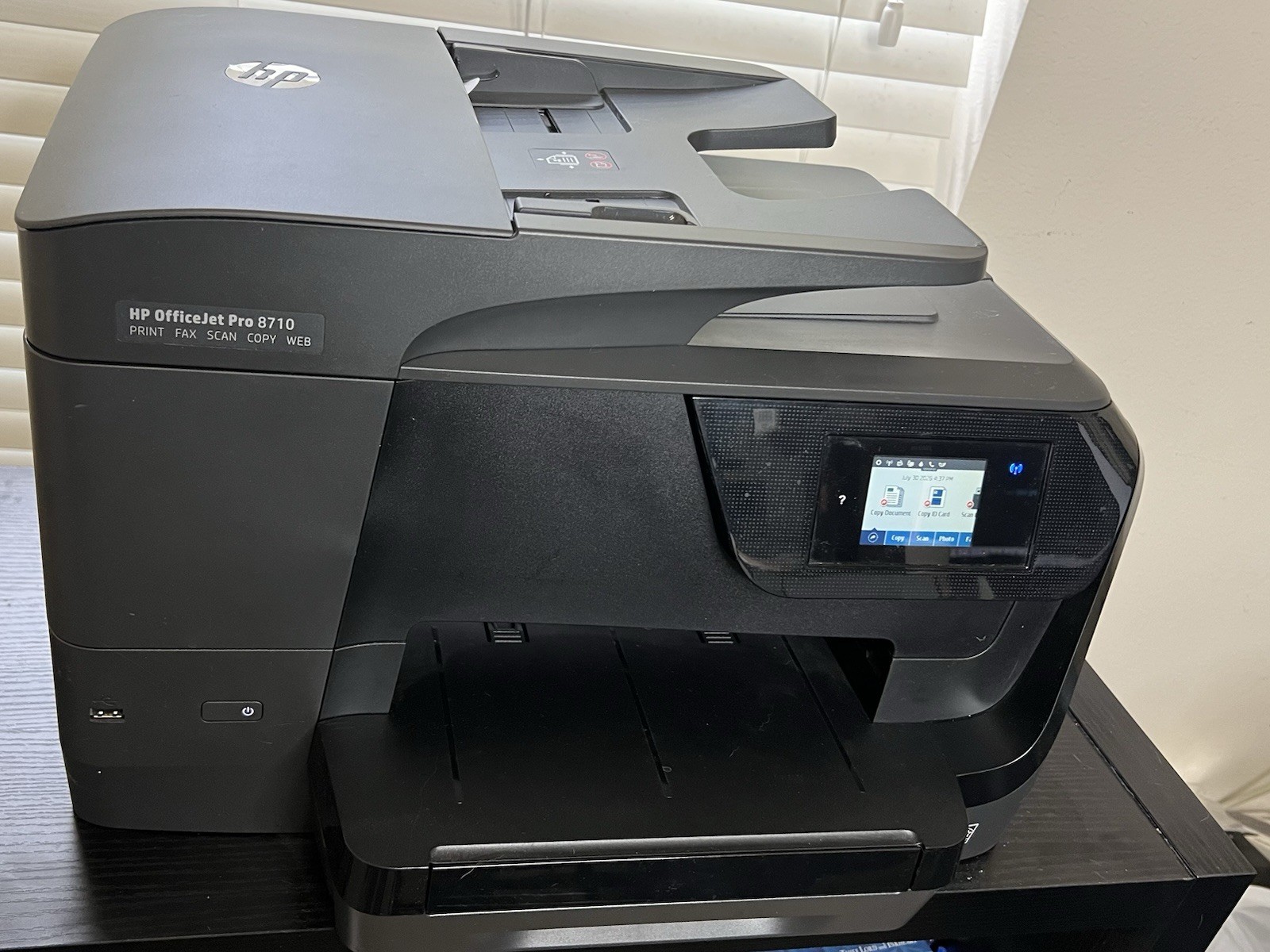 HP OfficeJet Pro 8710 Wireless Color Inkjet All-in-One Duplex Scan Copy Fax
