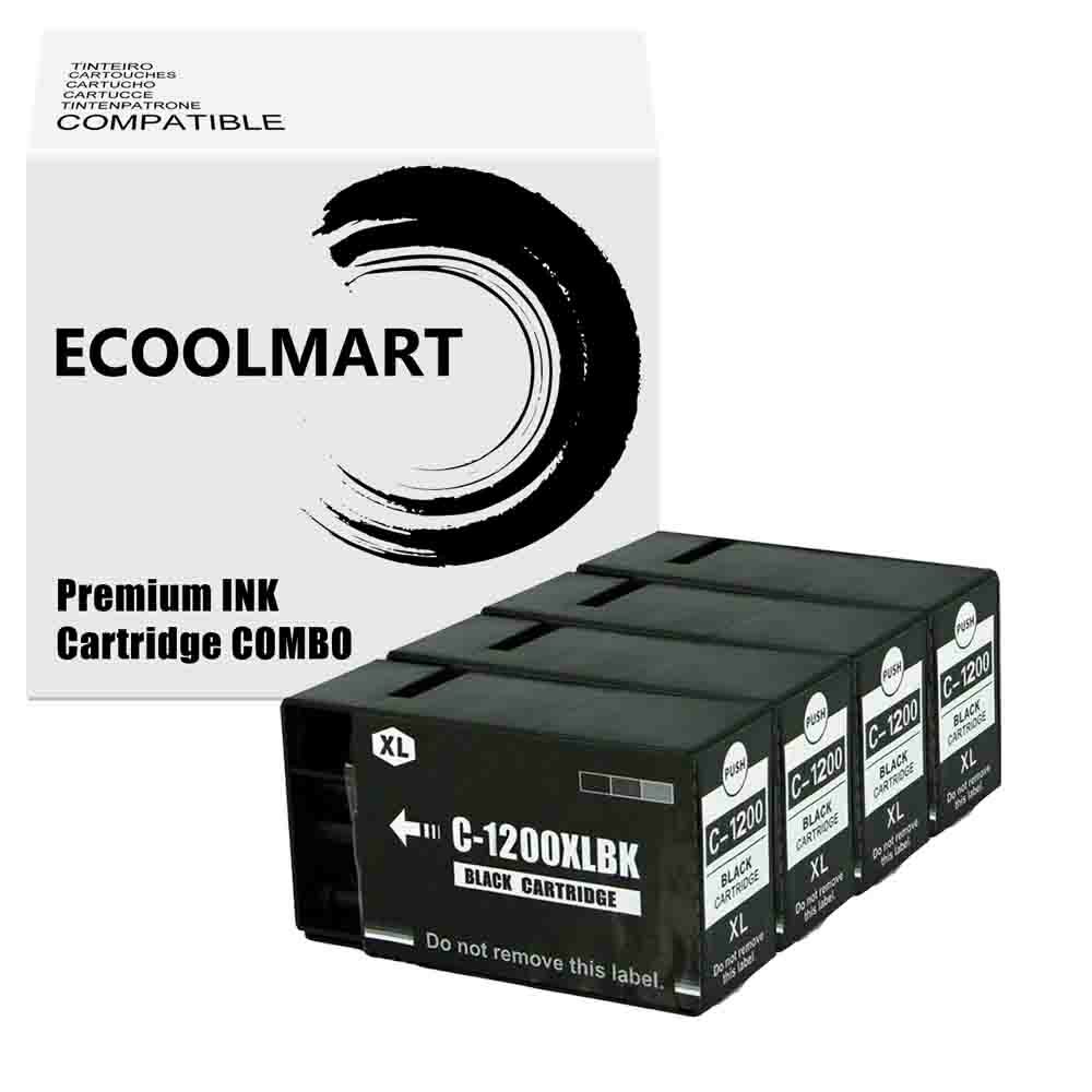 4BK Ink Cartridge for PGI1200XL PGI-1200XL MAXIFY MB2320 MB2120 MB2720 MB2020