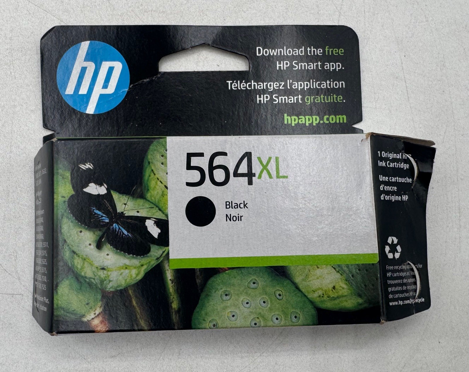 Genuine HP 564XL Black Ink Cartridge OEM Open Box New Unused Printer Ink C2P05AN