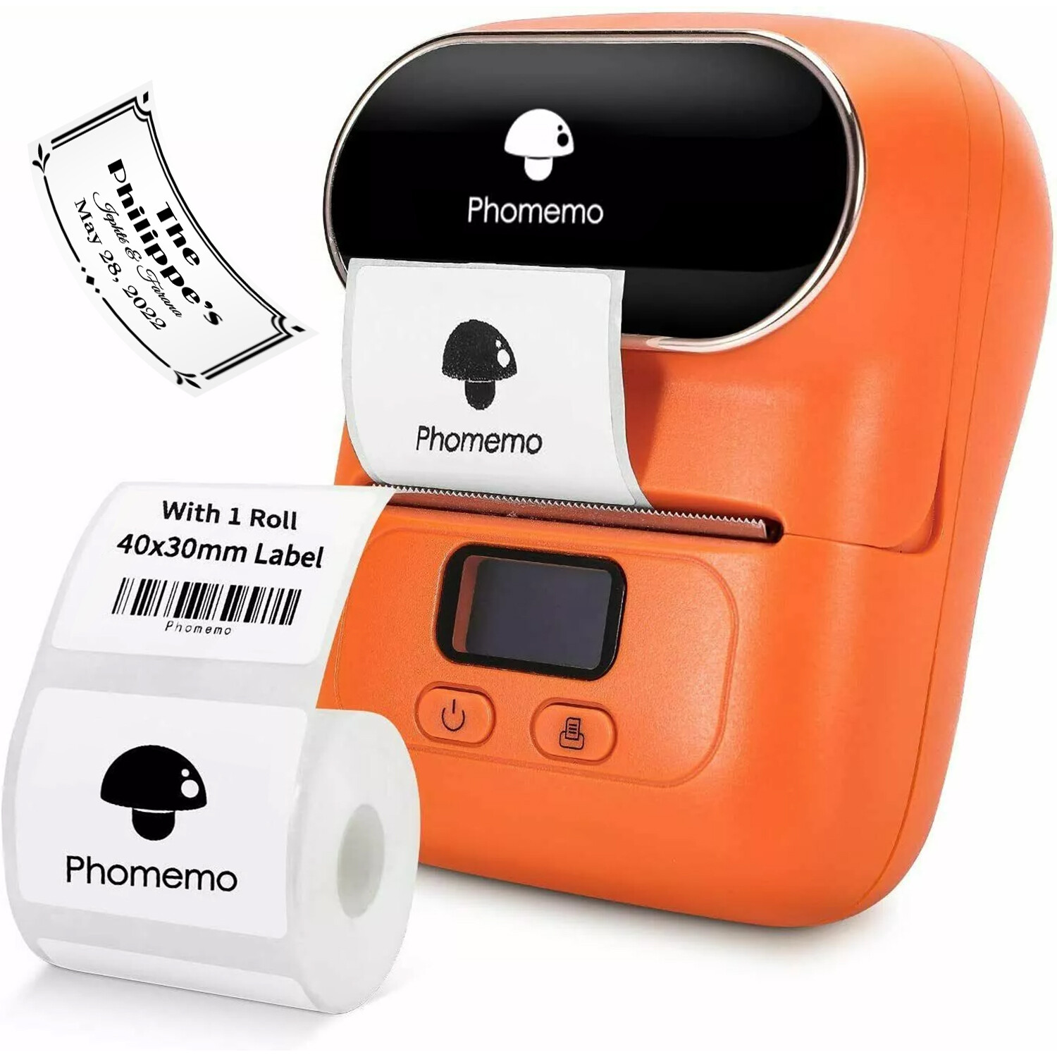 Portable Bluetooth Label Sticker Maker Machine Wireless with Thermal Paper Lot