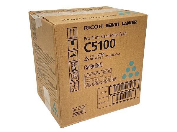 Genuine Ricoh 828353 Brand New Sealed Box Cyan Toner, We Ship Fast!