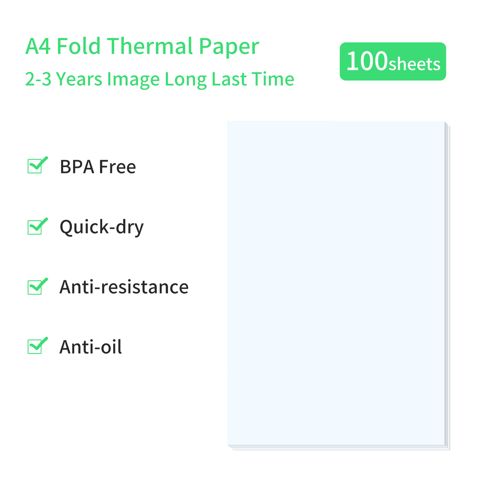 PeriPage Fold Thermal Paper Compatible with PeriPage A40 Thermal Printer Z5A2
