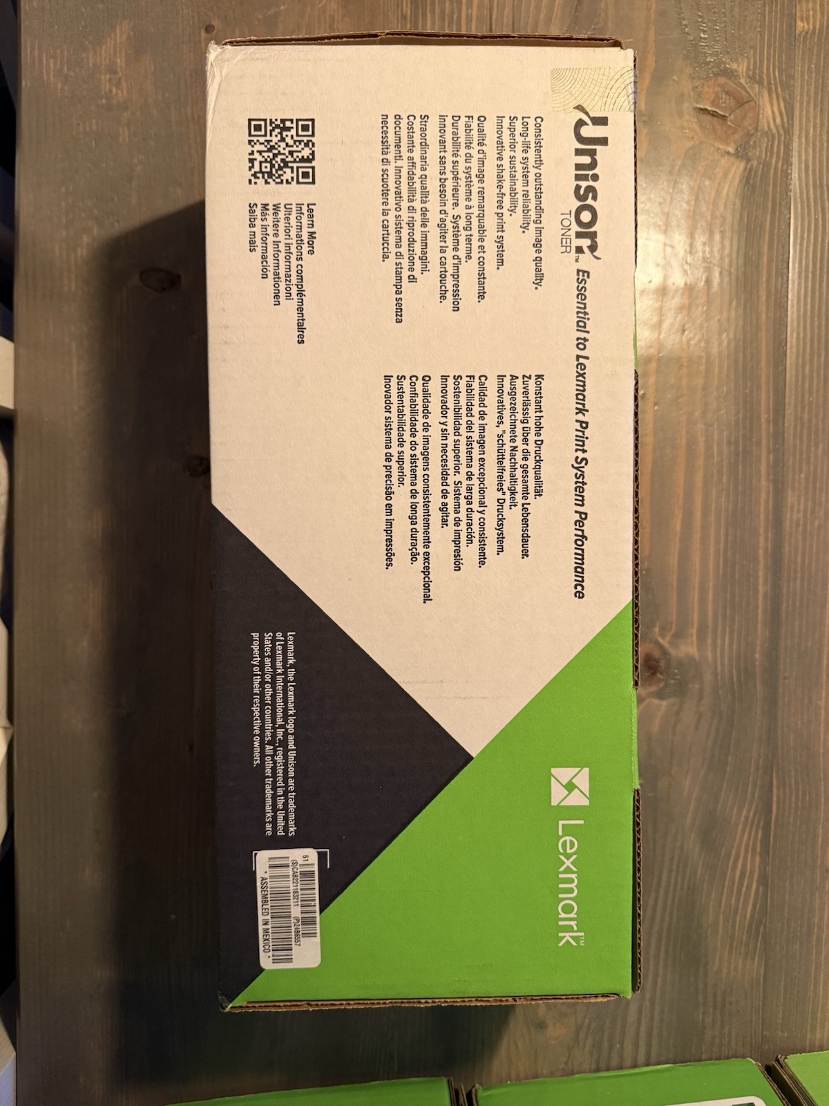 Lexmark 24B6557 Genuine Original Black Toner for MPS Elite MS810 – One Item Each