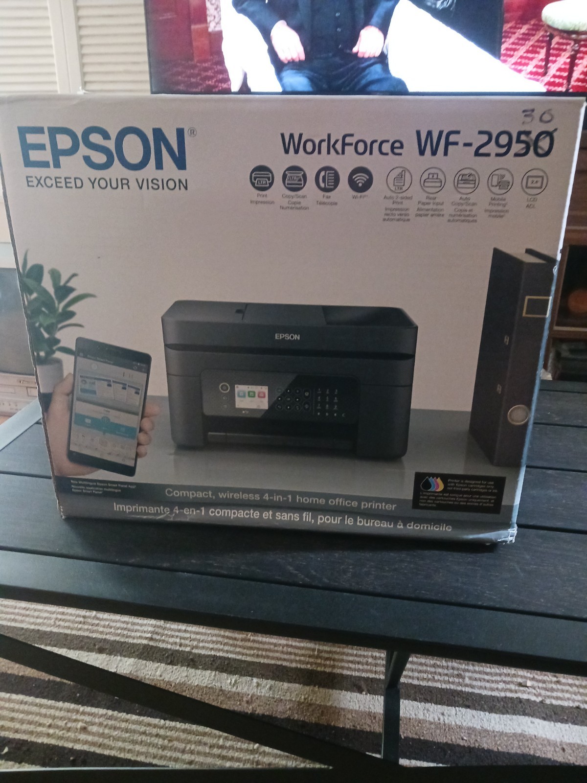 Epson WorkForce WF-2930 All-in-One Printer, Copy/Fax/Print/Scan With Ink!