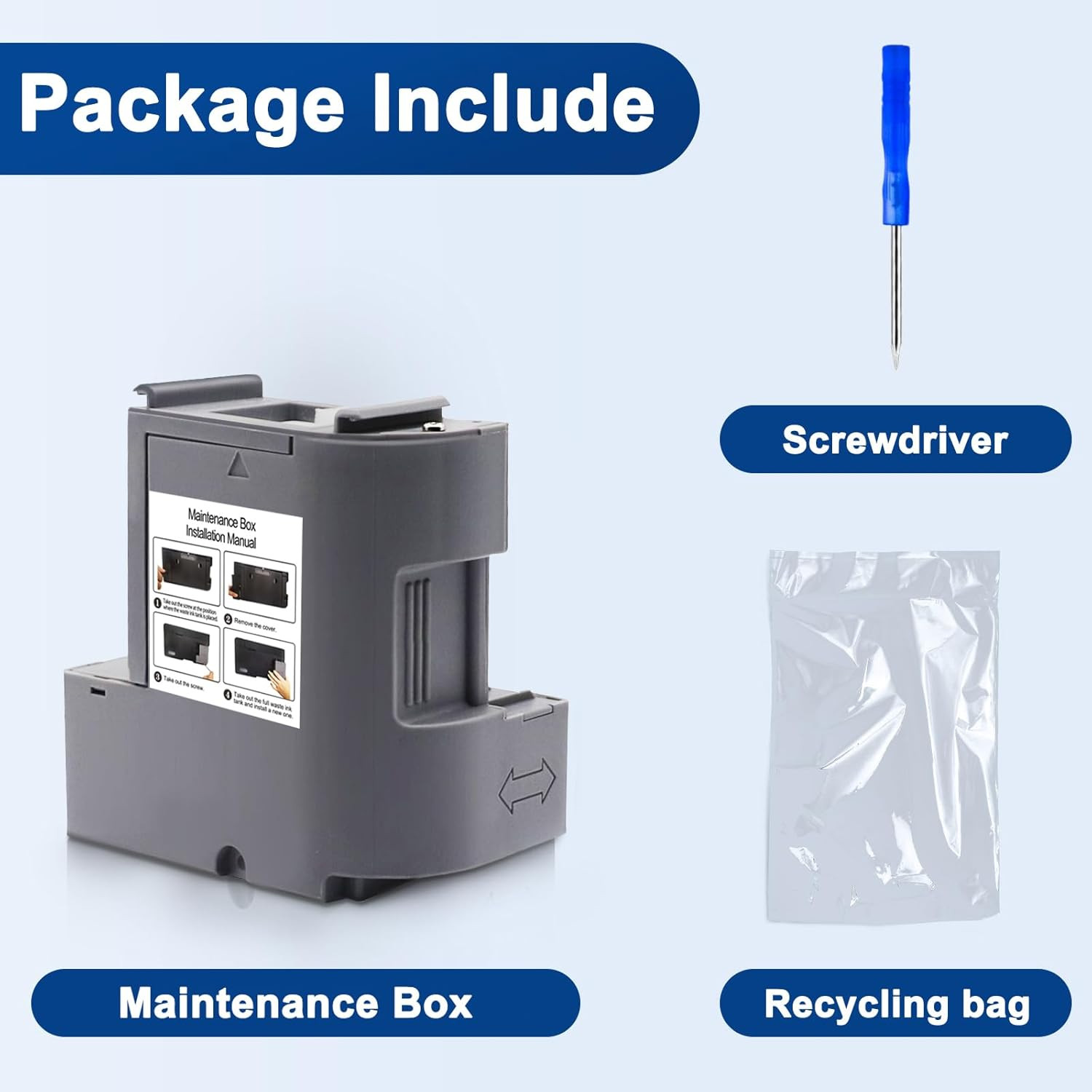 T04D100 EP-04D1 Ink Maintenance Box Compatible with ET-3710 ET-3750 ET-3760 ET-3
