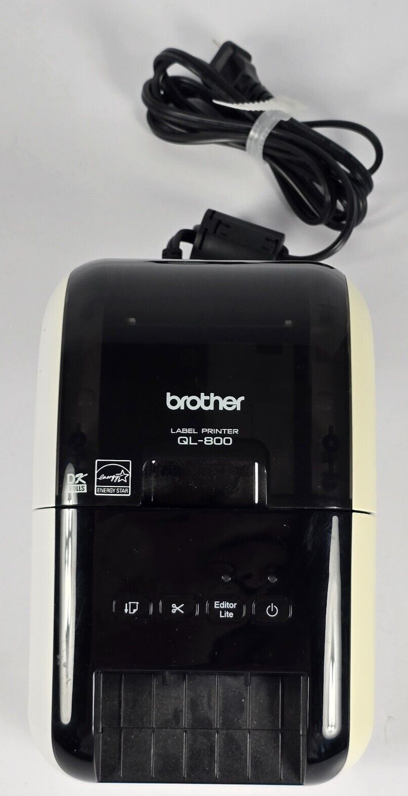 Brother QL-800 Direct Thermal Label Printer Tested Working With Power Cord