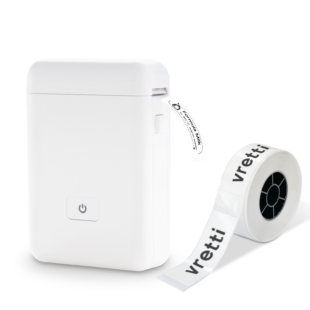 VRETTI Mini Pocket Thermal Printer Wireless Bluetooth Label Maker
