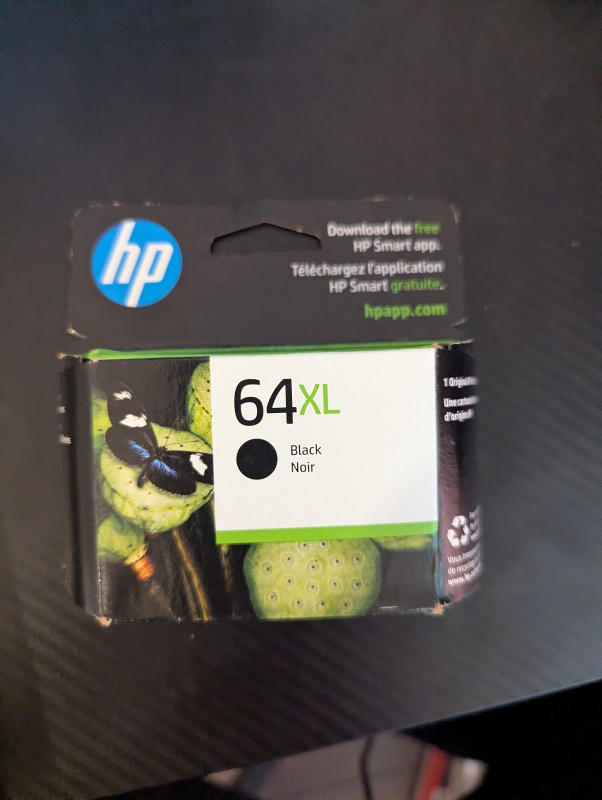 HP N9J92AN 64XL High Yield Ink Cartridge for HP Envy/Tango – Black NEW Exp 11/23