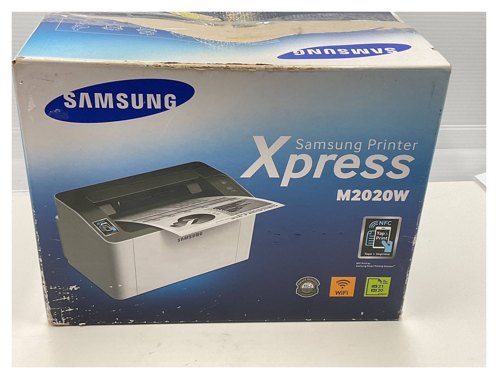 Samsung Xpress M2020W Wireless Monochrome Laser Printer NFC WiFi New Open Box