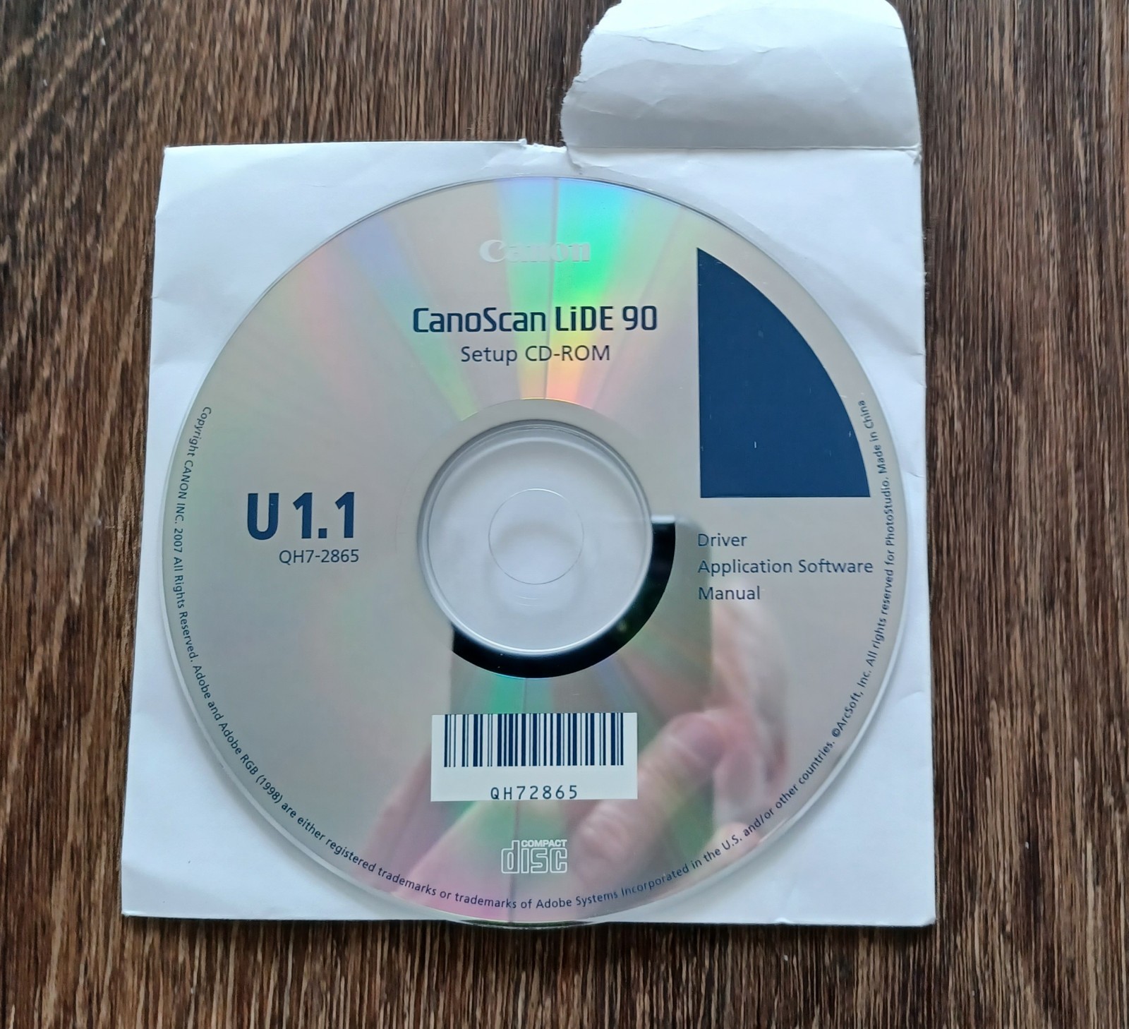 Canon CanoScan LiDE 90 Color Document Flatbed Scanner w/driver CD