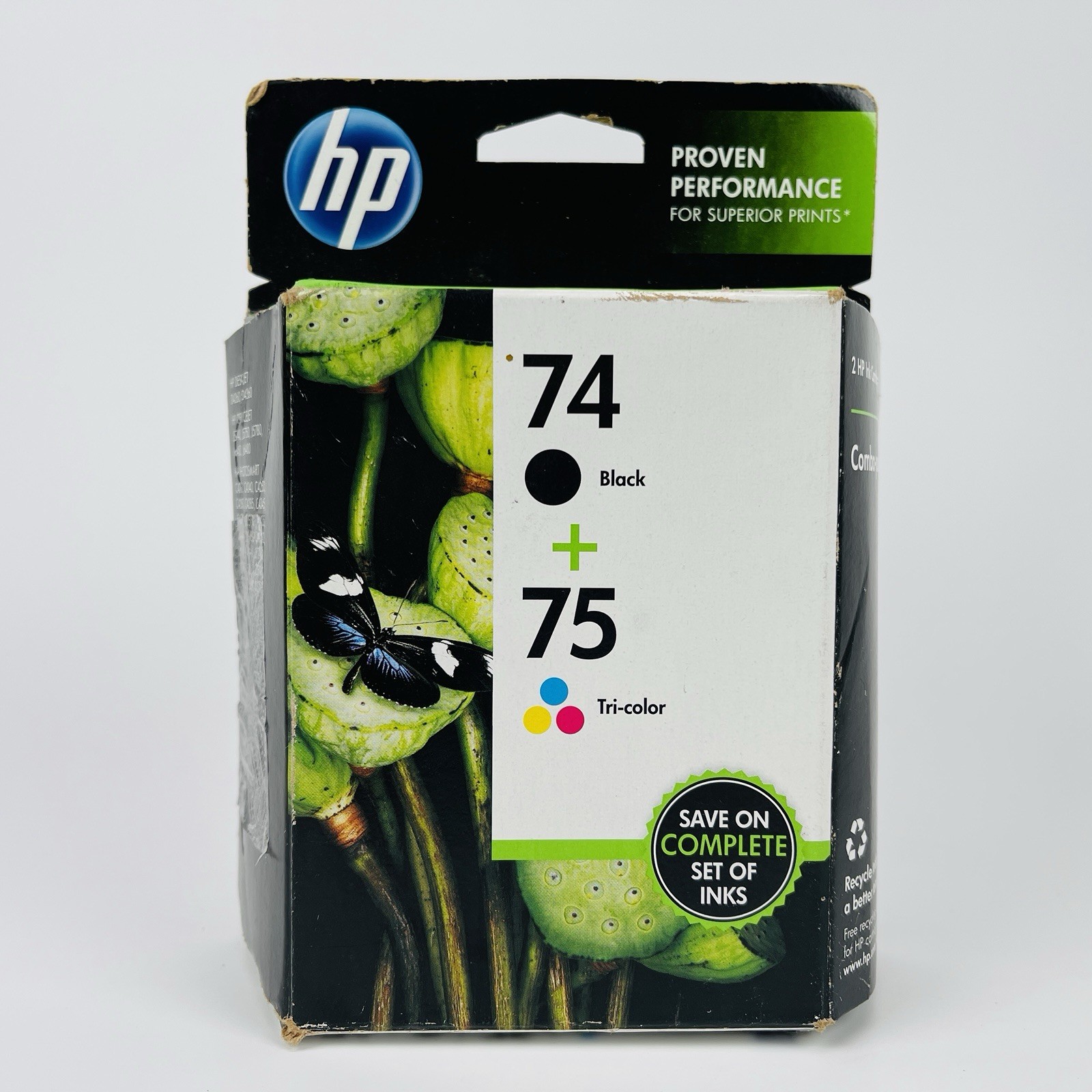 NEW Genuine HP 74 75 Ink Cartridge Combo For HP C4580 C5580 Printer OEM Exp 2013