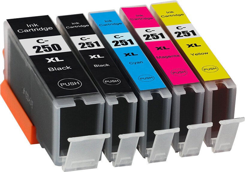 PGI-250XL CLI-251XL Color Printer Ink for Canon Pixma MG6620 MG6420 MX922 MX722