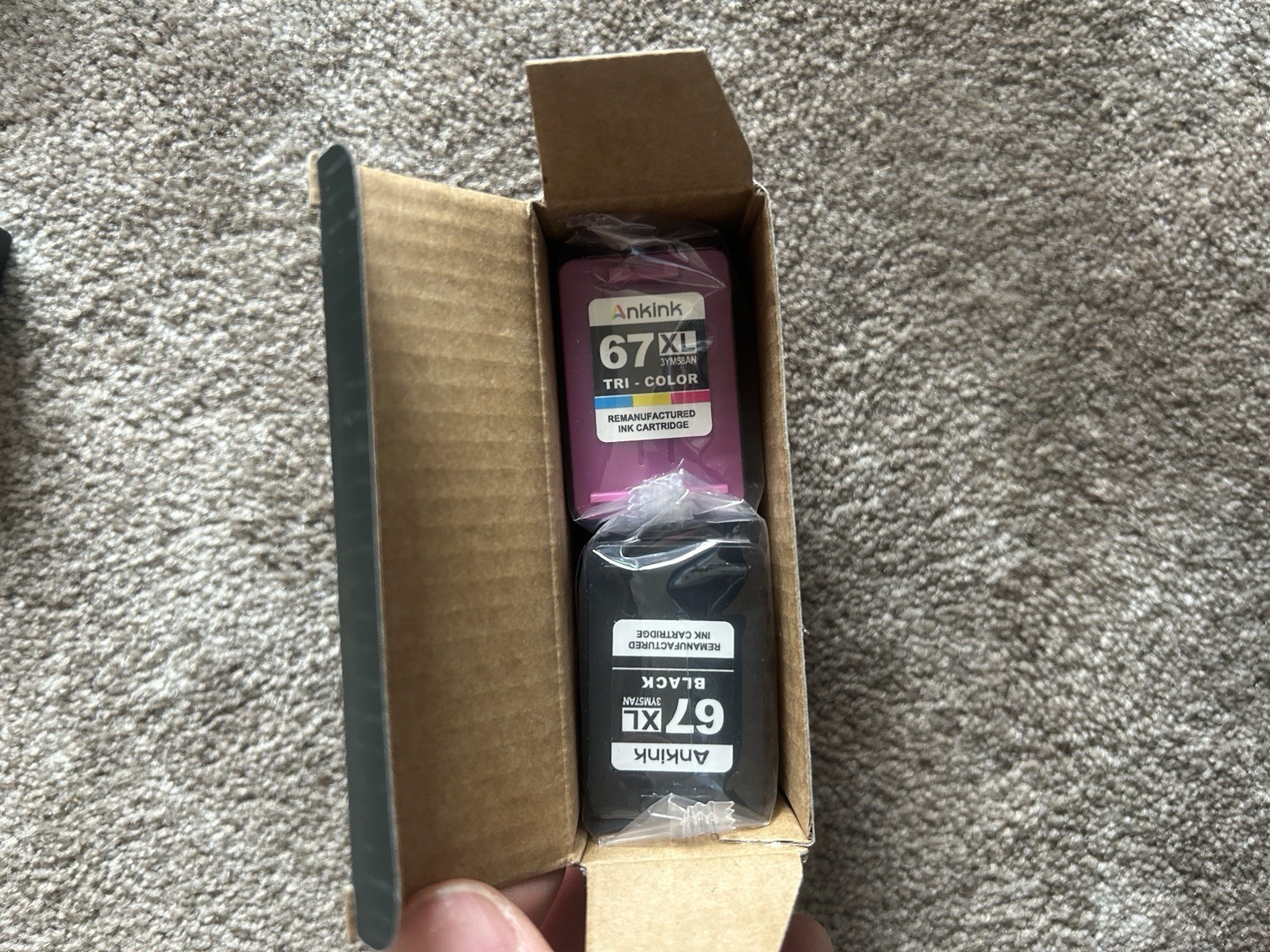 67XL Black & 2-pack Tri-Color Ink Cartridges (3YP31BN) Exp: 09/2027