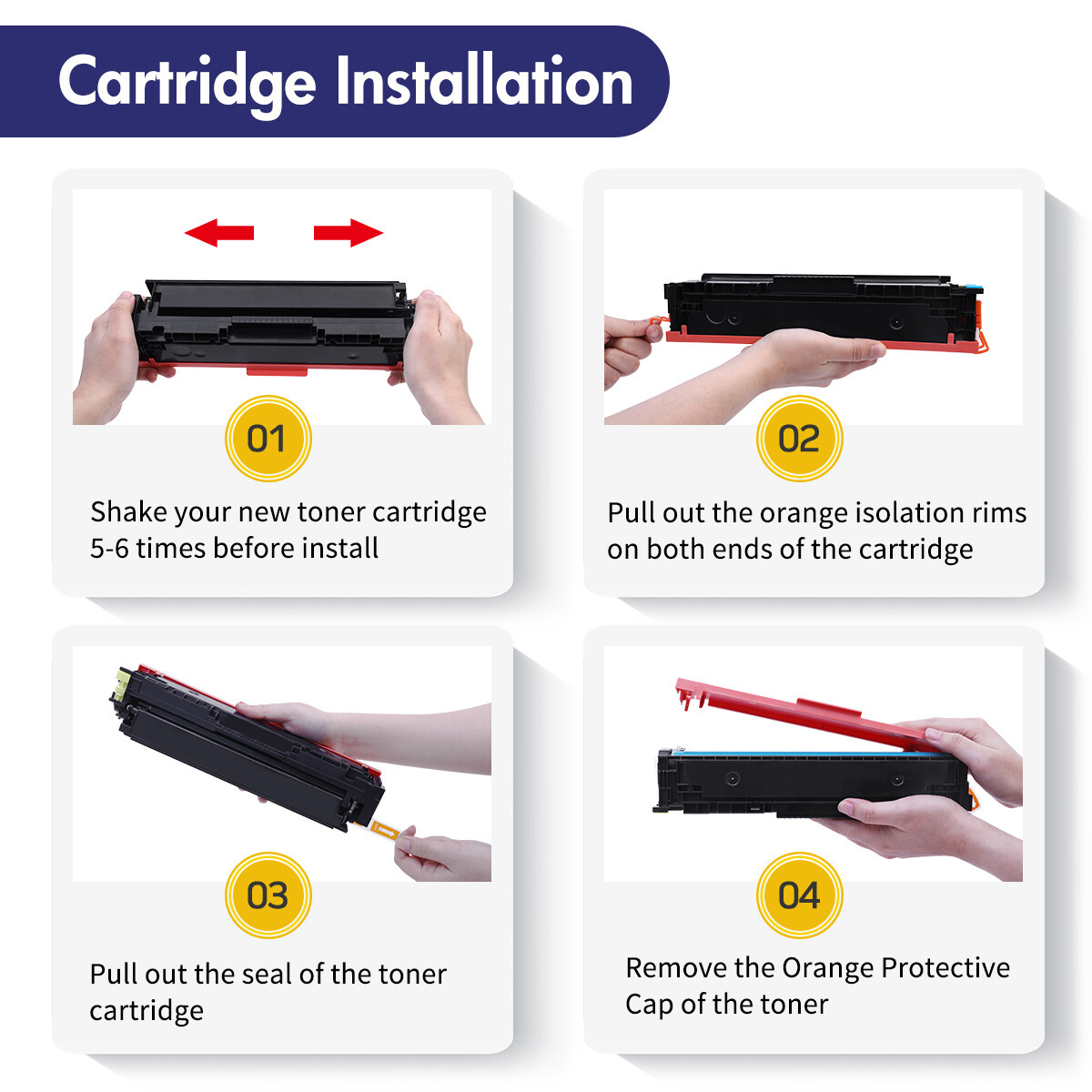 Toner WITH CHIP Compatible with HP W2020A 414A 414X Laserjet M454dw M479fdw Lot