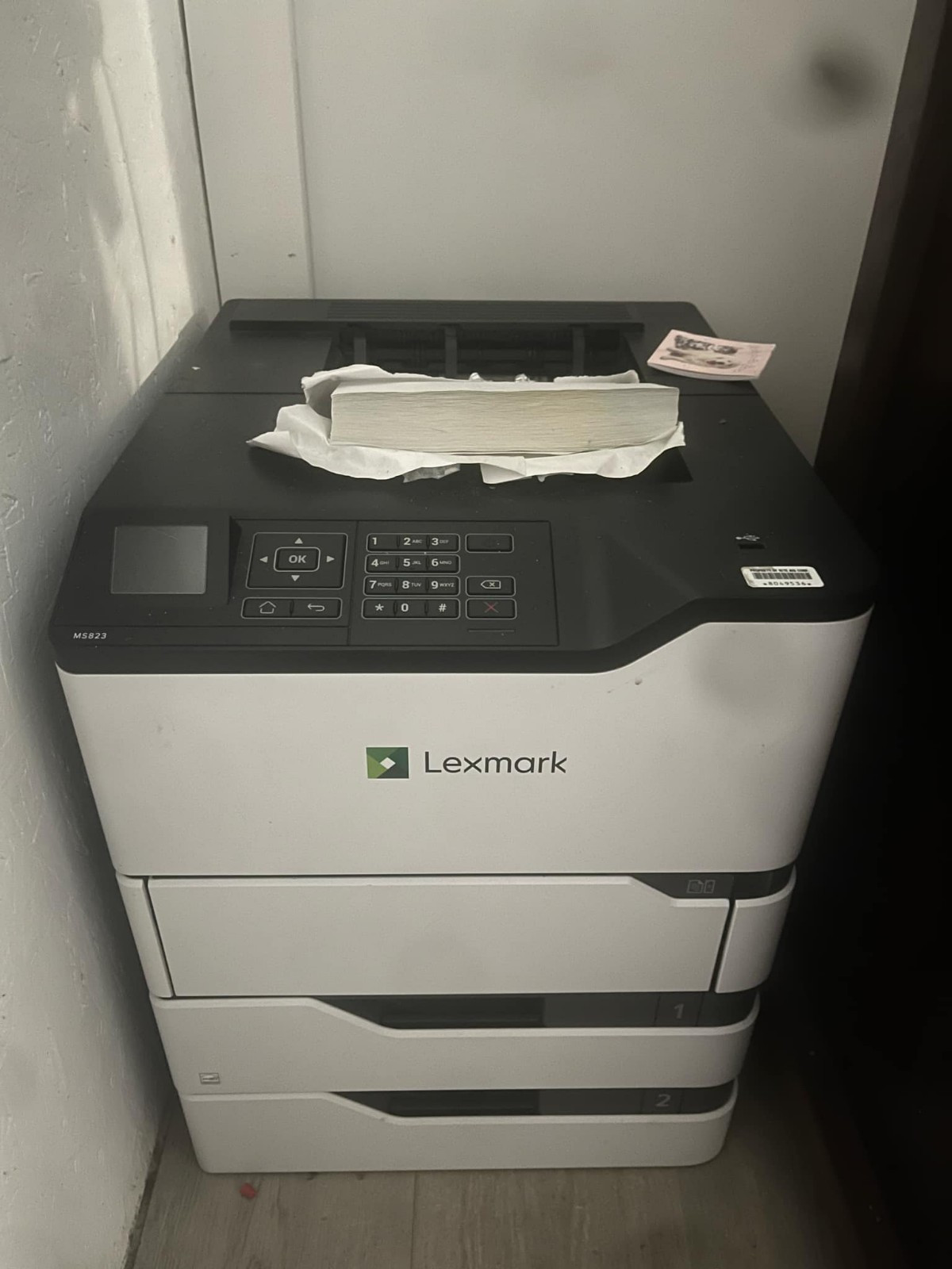 Lexmark MS821dn Monochrome Duplex Laser Printer 1200×1200 DPI 55 PPM Plain Paper
