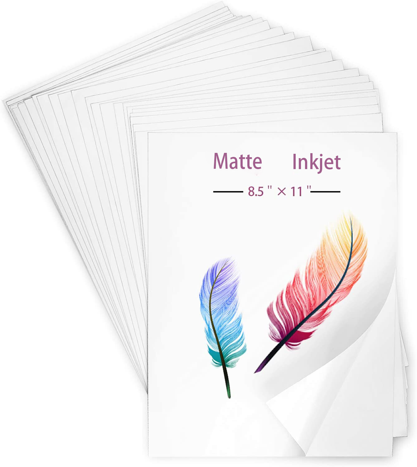 Waterproof Printable Vinyl Sticker Paper for Inkjet Laser Printer 8.5″x11″ US