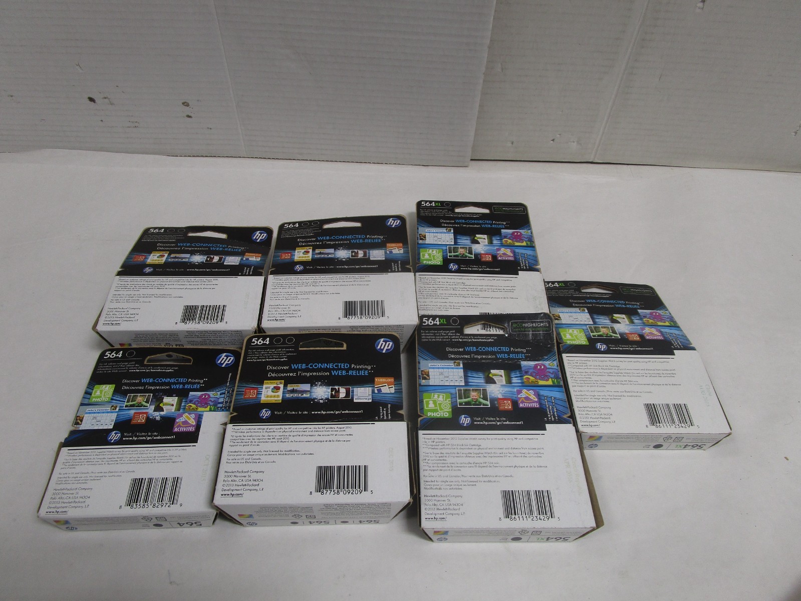 HP 564XL MIXED LOT OF 7 Black Original Ink Cartridges CN684WN Expired NEW SEALED