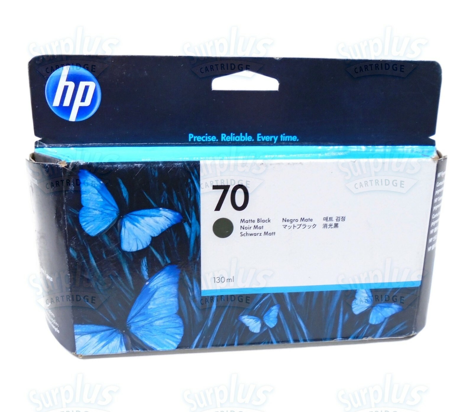 Genuine HP 70 Matte Black Ink 130ml DesignJet L3S81B E1L21B Q6675A – Retail Box