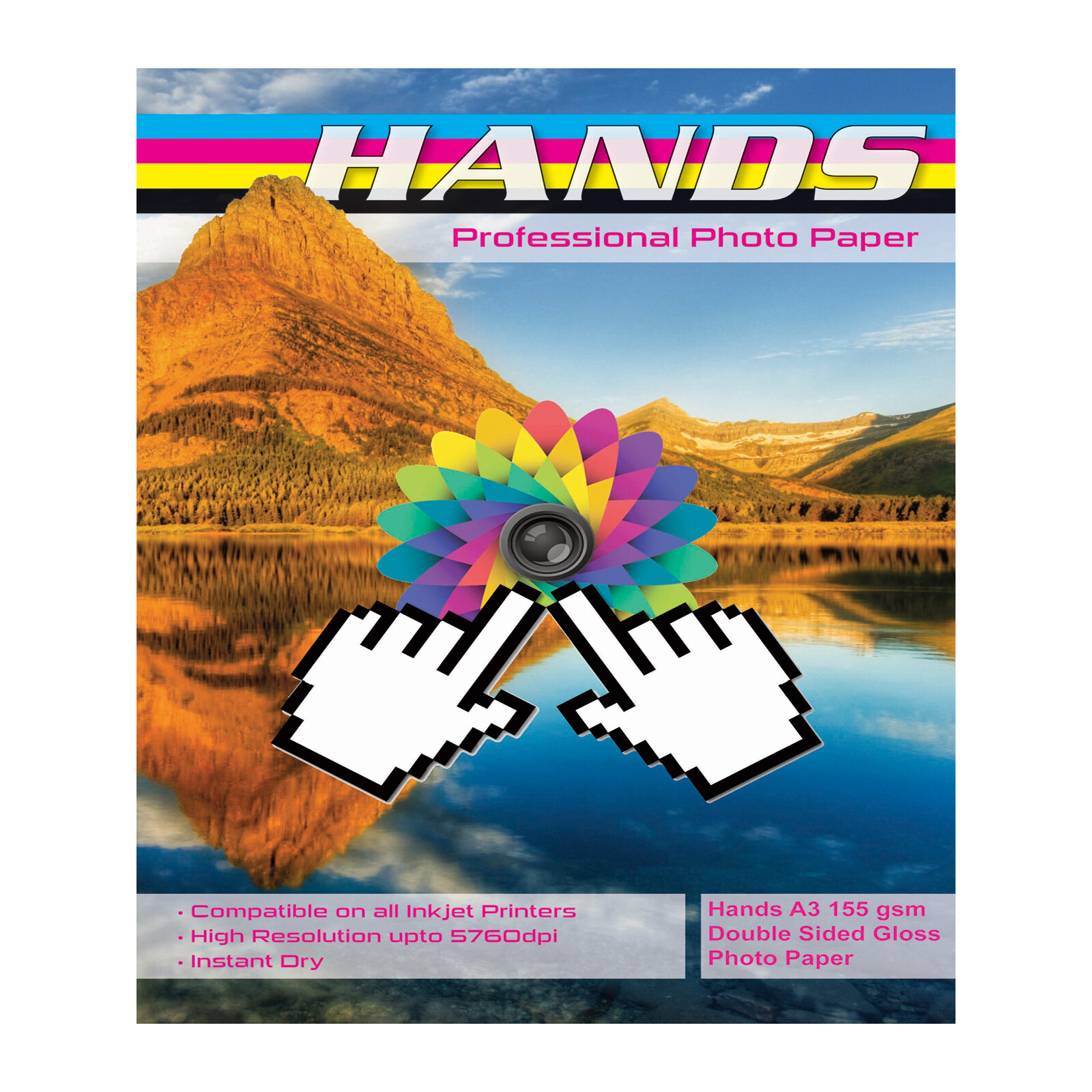 200 Sheets A3 155gsm Hands Professional Double Sided Gloss Photo Paper