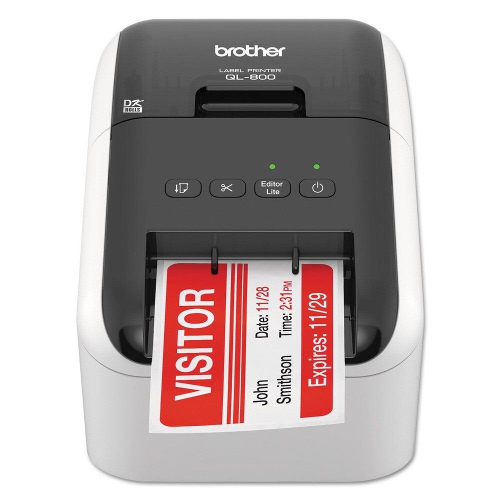 Brother QL800 5″x8.75″x6″ 93 Labels/min Print Speed Label Printer New