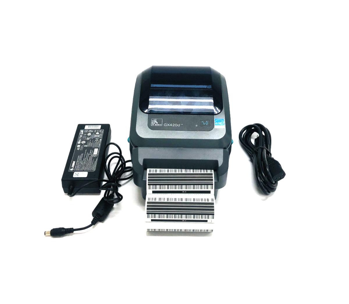 Zebra GX420d Direct Thermal Desktop Printer w/ Power Supply