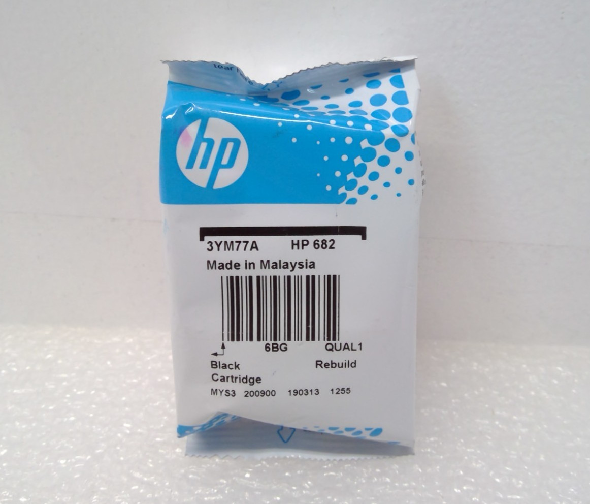 HP 682 Black Original Ink Advantage Cartridge 3YM77A for DeskJet ENVY 6000 6400