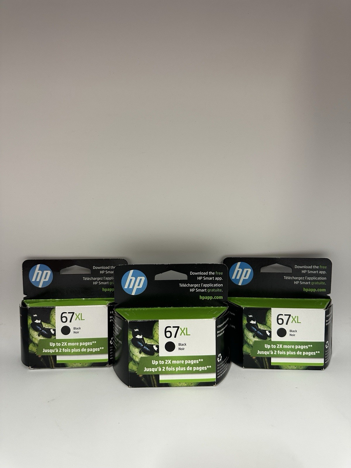 HP 67XL Black Cartridges Combo- Pack Of 3