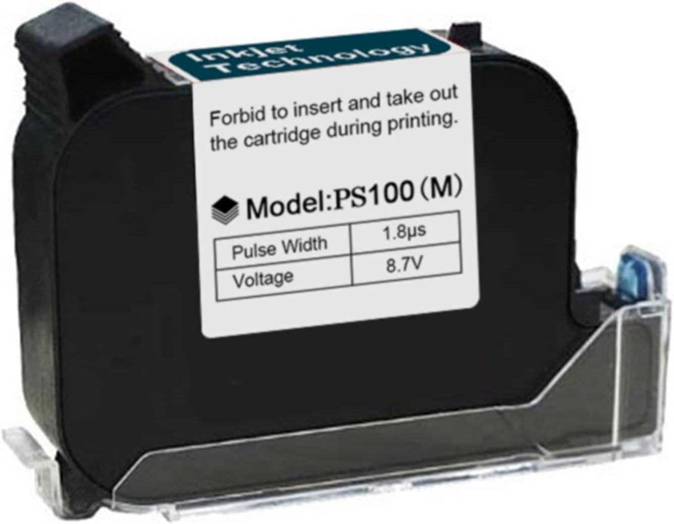 Original 42Ml Black Quick Dry Solvent Ink Cartridge Replacement for 0.5Inch/12.7