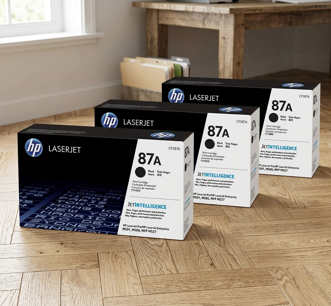 HP 87A CF287A Black LaserJet Toner Cartridge M501 M506 M527 | 3 Unit New