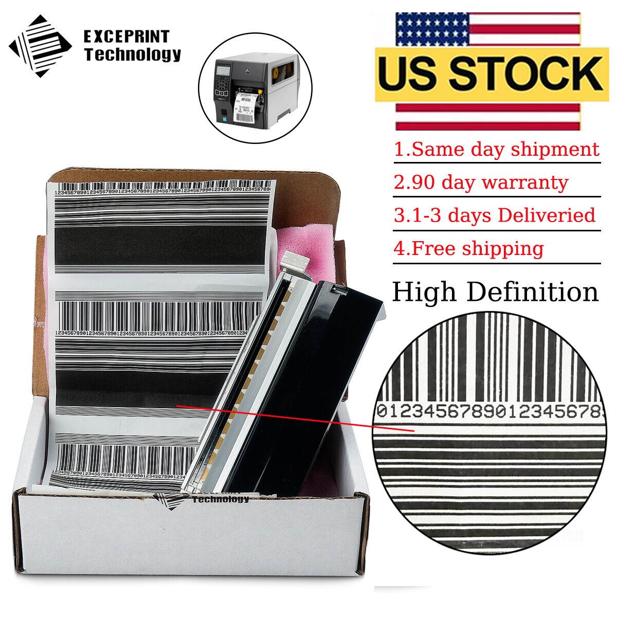 ✅ Printhead for Zebra ZT410 ZT411 203dpi P1058930-009 Printer PrintHead USA ✅