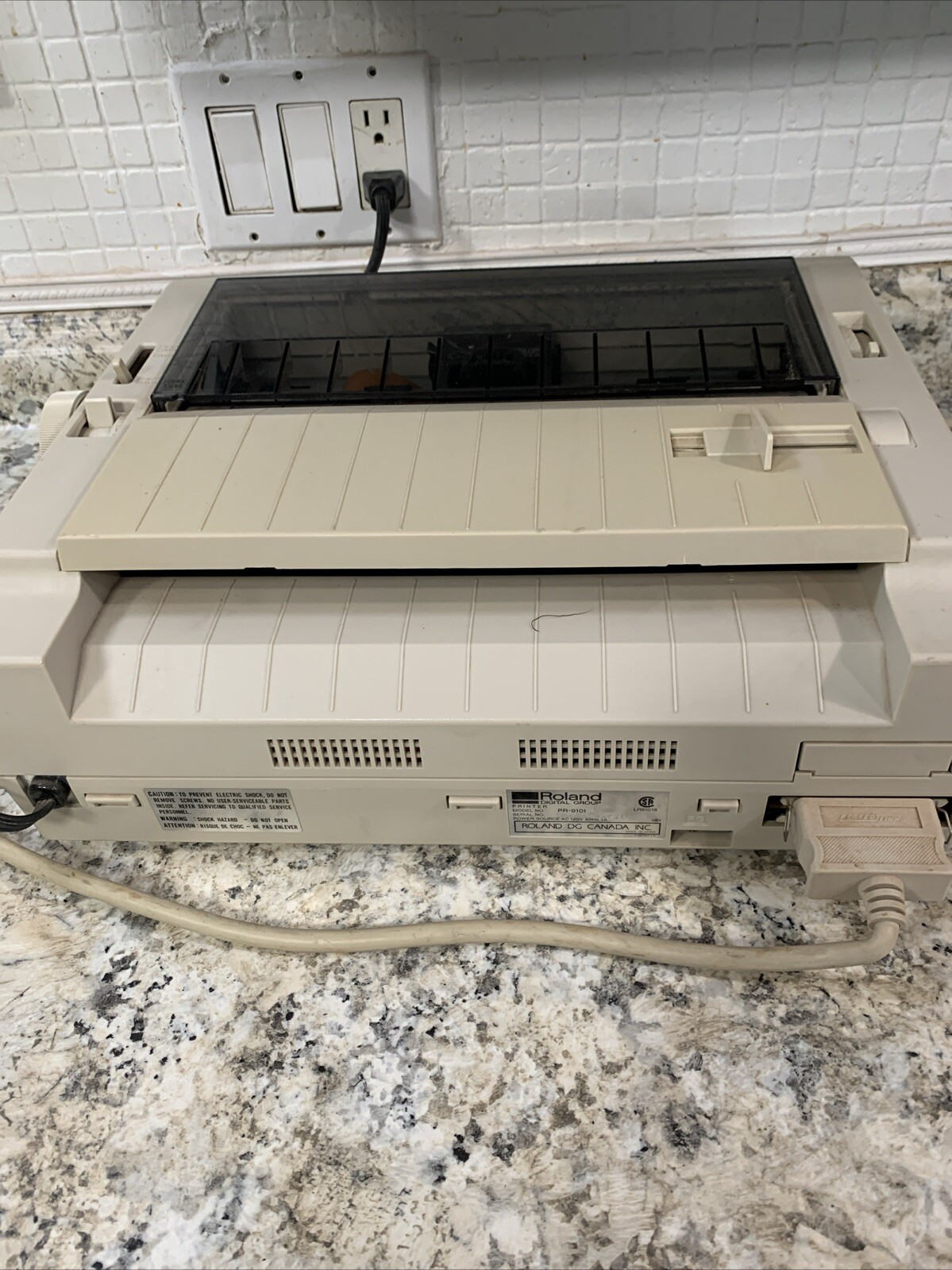 Raven PR-9101 Dot Matrix Multi-Mode Printer With Dust Cover UNTESTED