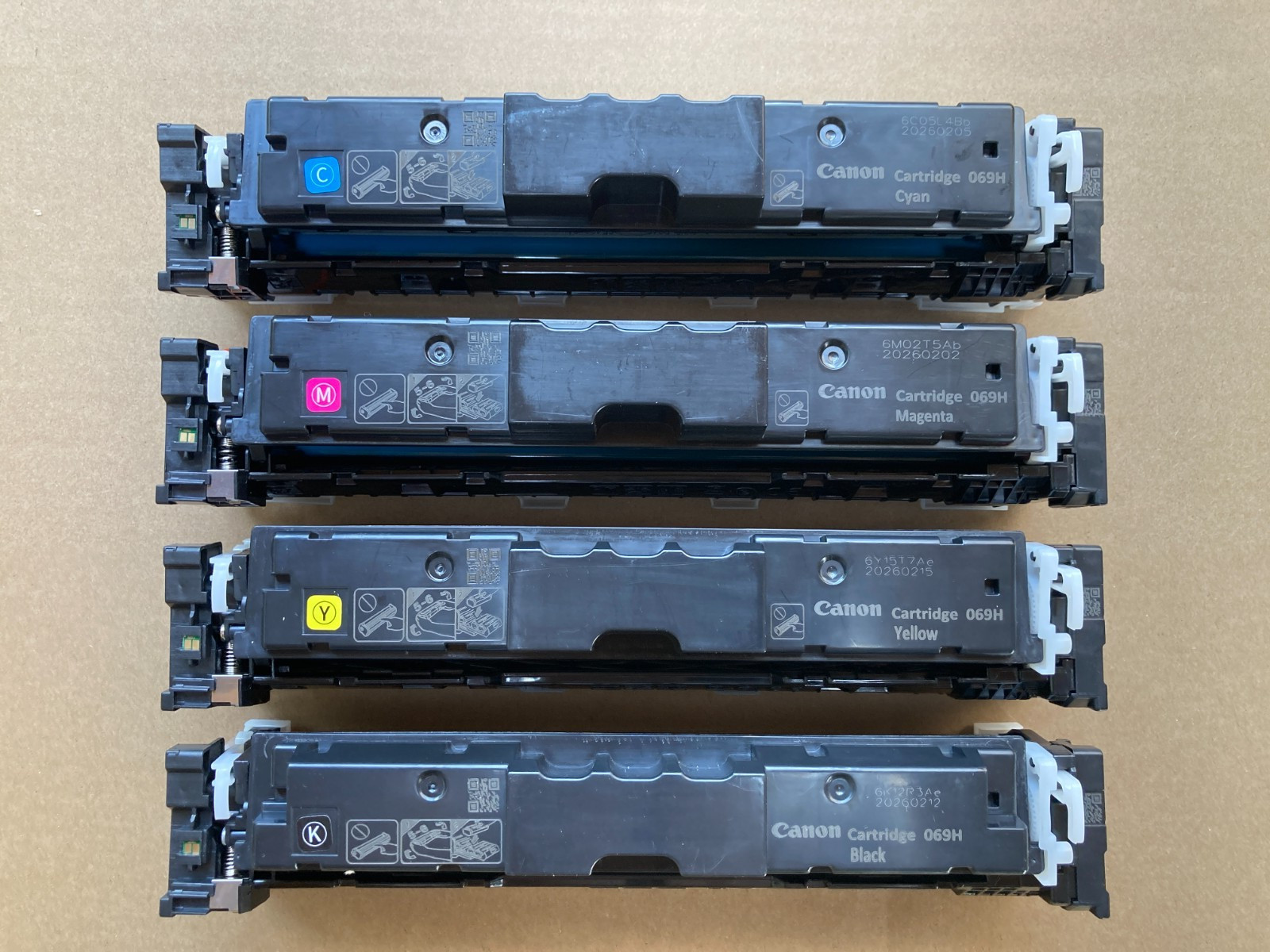 Canon 069 H High Yield Toner Cartridges 4-Pack (CMYK)