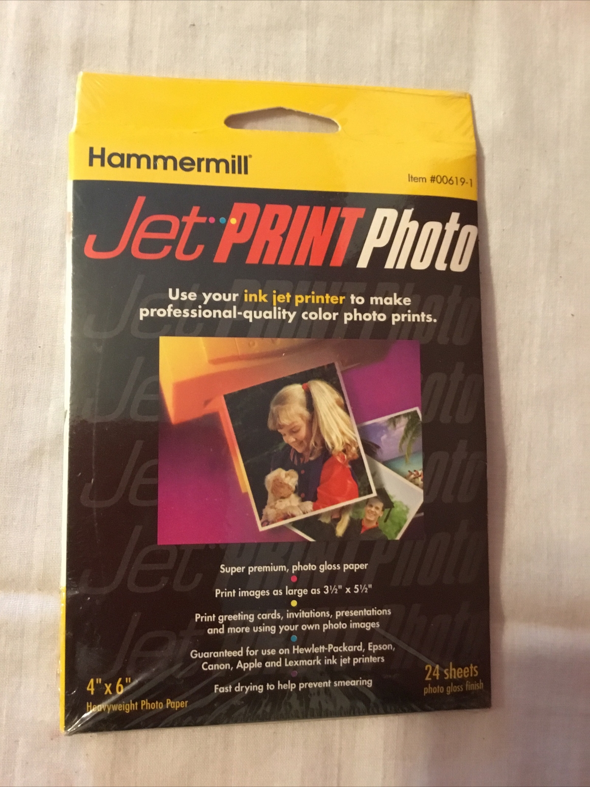 Hammermill #00619-1 Jet Print Photo 4×6 Gloss 24 Sheets