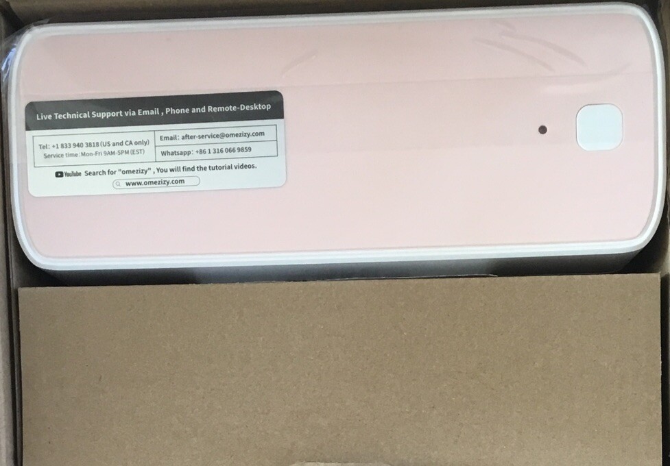 Asprink Bluetooth 2471-PM 241 BT-PK-1PK-U Thermal Label Printer,Pink+White NEW